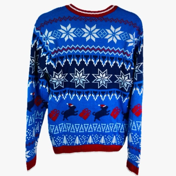 BLIZZARD BAY Christmas Pug Reindeer Sweater Men’s Size Small - Picture 2 of 5